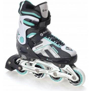 Inline Skates Raven Pulse Black/Mint 33-36 Abec7 (S)