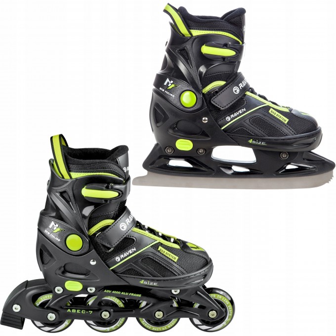Skates Raven Pulse Black/Lemon 40-43 (L)