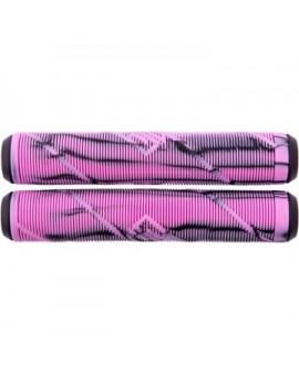 Striker Thick Logo Pro Scooter Grips (Black/Pink)