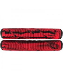 Striker Thick Logo Pro Scooter Grips (Black/Red)