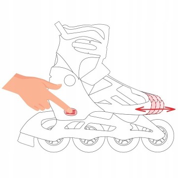 Roller Skates Raven Grace 35-39 (M) (all LED wheels)