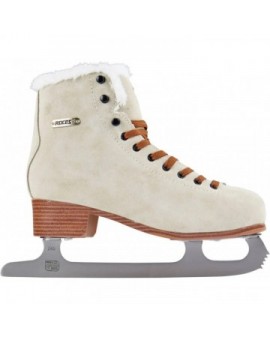 Roces Suede Eco-Fur Figure Skates (Suede Brown|38)