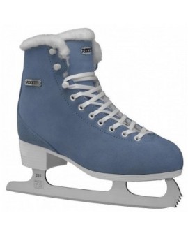 Roces Suede Eco-Fur Figure Skates (Suede Blue|37)