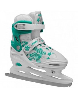 Roces Jokey 3.0 Girls Ice Skates (White/Turquoise|26-29)