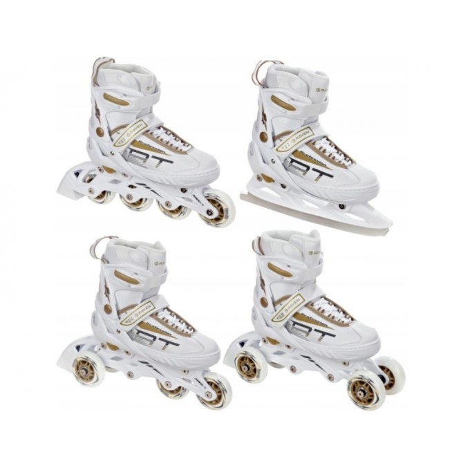 3-in1 inline skates Raven Profession White/Gold L