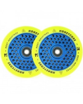 Root Limited edition Honeycore 110mm Pro Scooter Wheels (Blue/Yellow)