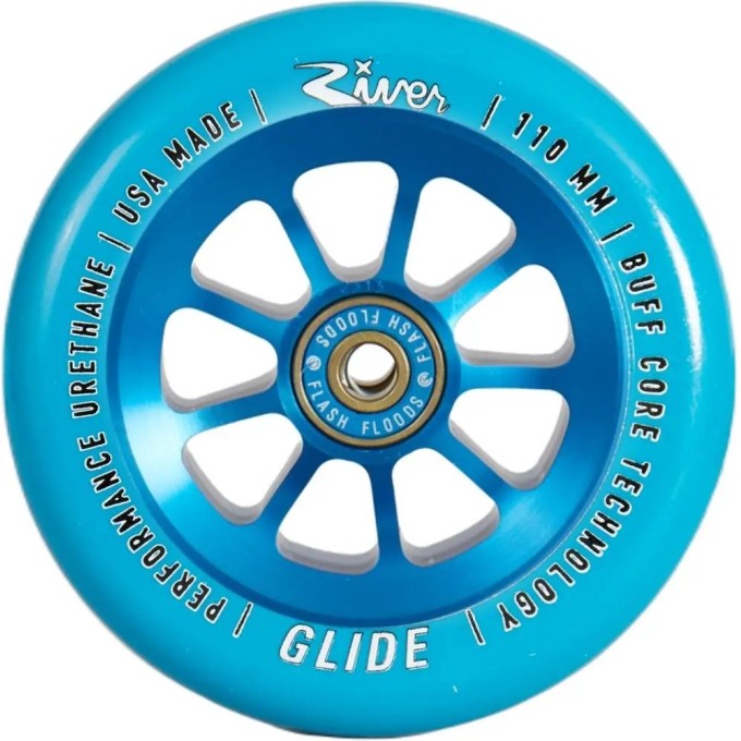 River Naturals Glide Pro Scooter Wheels 2-Pack (110mm|Sapphire)