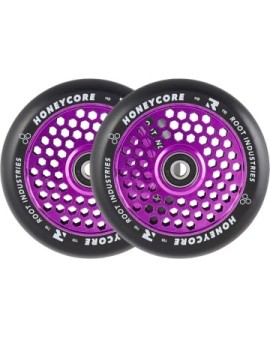 Root Honeycore Black 110mm 2-pack Pro Scooter Wheels (110mm|Purple)