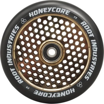 Root Honeycore Black 120mm 2-pack Pro Scooter Wheels (120mm|Gold Rush)