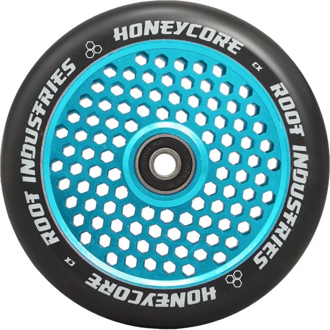 Root Honeycore Black 120mm 2-pack Pro Scooter Wheels (120mm|Sky Blue)