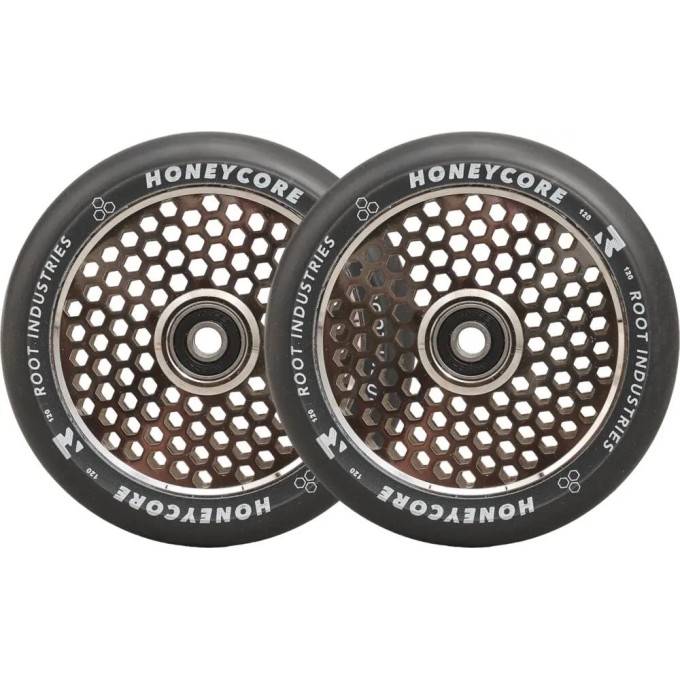 Root Honeycore Black 120mm 2-pack Pro Scooter Wheels (120mm|Mirror)