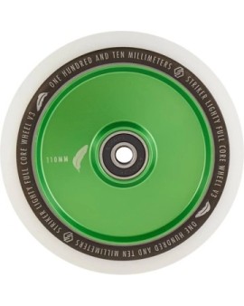 Striker Lighty Full Core V3 White Pro Scooter Wheel (110mm|Green)