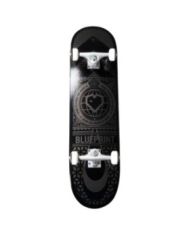 Blueprint Home Heart Complete Skateboard (7.75"|Black/Grey)