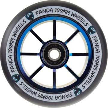 Panda Spoked V2 Pro Scooter Wheel (100mm|Blue Chrome)