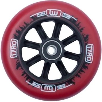 Longway Tyro Nylon Core Pro Scooter Wheel (110mm|Red/Black Flame)