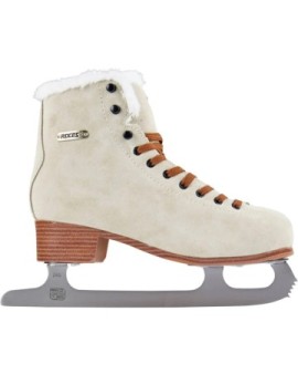 Roces Suede Eco-Fur Figure Skates (Suede Brown|35)