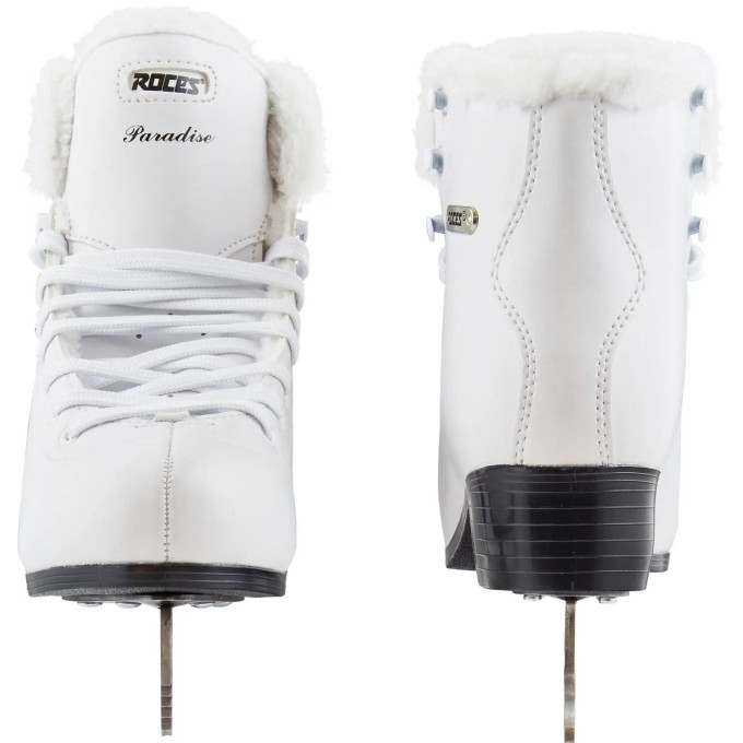 Roces Paradise Eco-Fur Figure Skates (White|39)