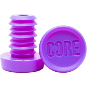 CORE Bar Ends (Purple|Steel)