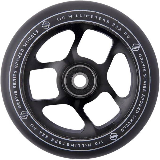 Striker Gravis Spoked Pro Scooter Wheel (110mm|Black)