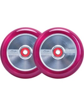 Grit H2O Pro Scooter Wheels 2-Pack (110mm|Trans Pink/Polished)