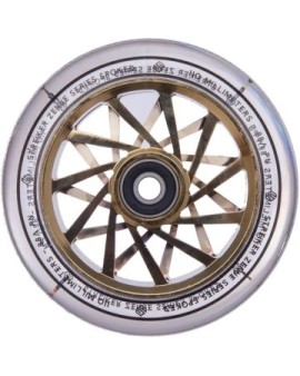 Striker Zenue Series Clear Pro Scooter Wheel (110mm|Gold Chrome)