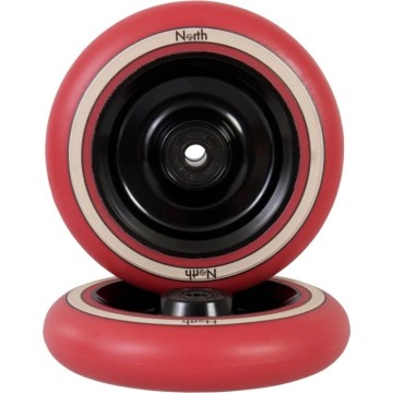 North Fullcore Pro Scooter Wheel (24mm|Black/Red Pu)