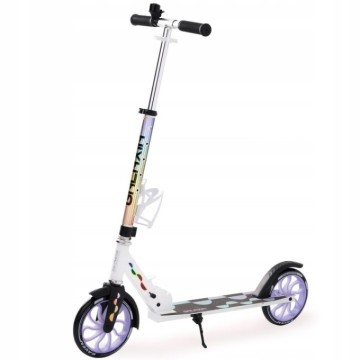 Foldable scooter Raven Galaxia Holo 200mm with bell, bottle holder and LED core