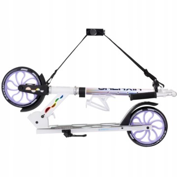 Foldable scooter Raven Galaxia Holo 200mm with bell, bottle holder and LED core