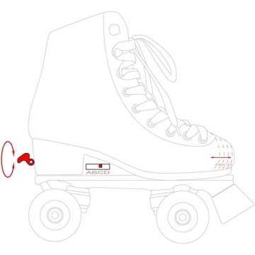 Quad Roller Skates Raven Lexie with adjustable size