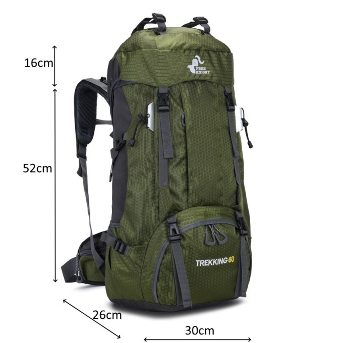 Backpack RG Trekking 60 (50L + 10L) Khaki Green