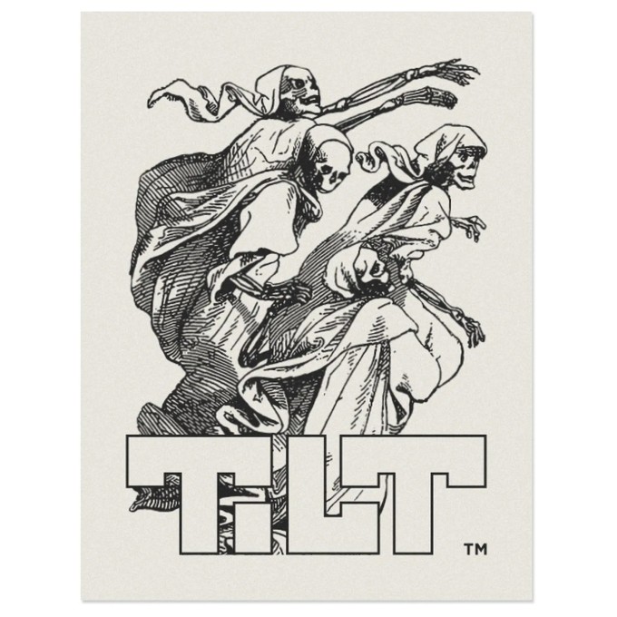 Tilt Phantom Scooter Sticker (Bone)