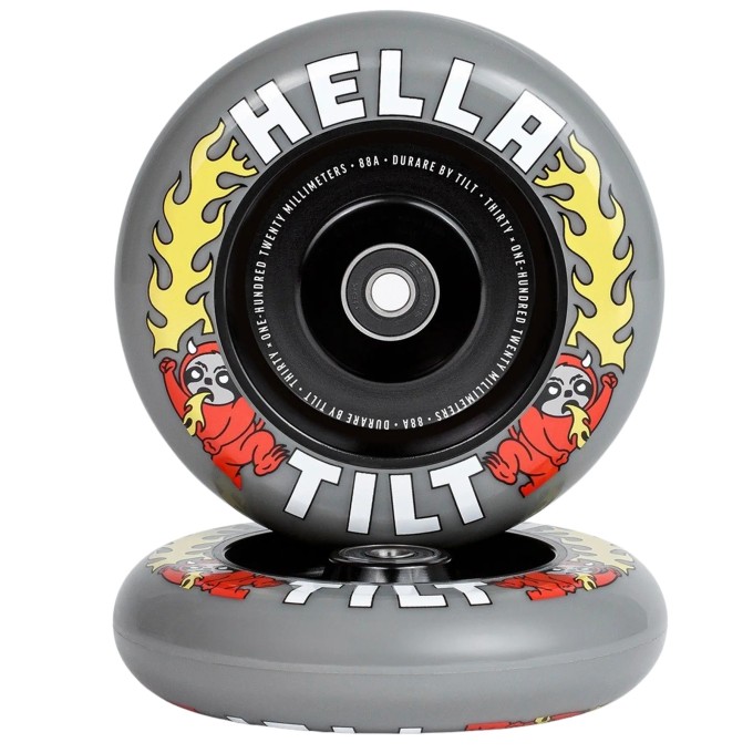Tilt x Hella Summon Pro Scooter Wheels 2-Pack (120mm|Grey)