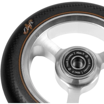 North Index G5 Pro Scooter Wheels 2-Pack (115mm|Silver/Black)