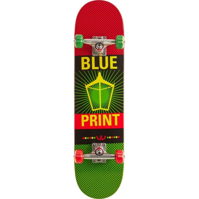Blueprint Pachinko V2 Complete Skateboard (7.75"|Rasta)