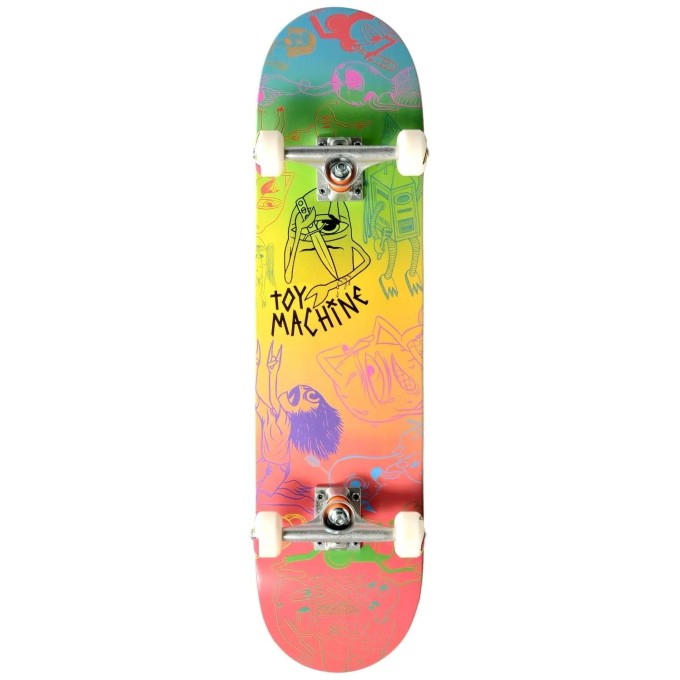 Toy Machine Sect Characaters Ii Complete Skateboard (8"|Red)