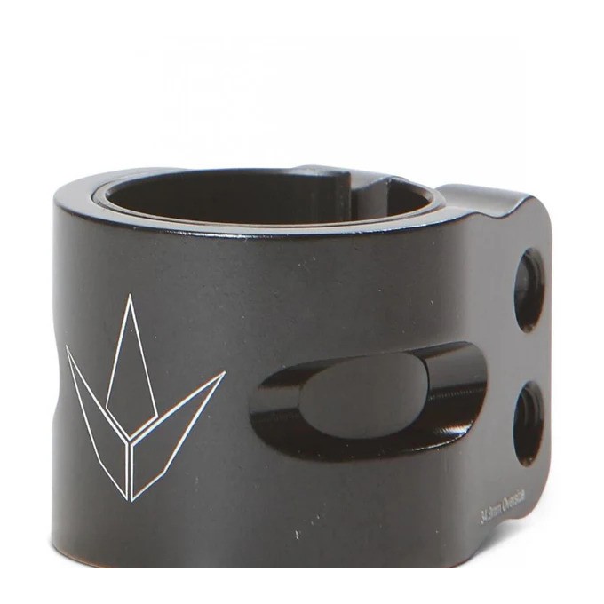 Blunt Clamp 2 Bolts Twin Slit - Black oversize