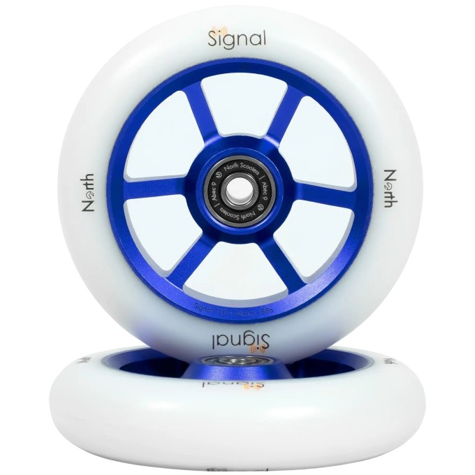 North Scooters Signal Pro Scooter Wheels 2-Pack (110mm|Violet / White)