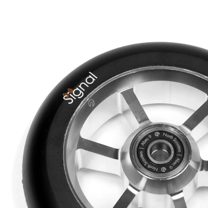 North Scooters Signal Pro Scooter Wheels 2-Pack (110mm|Silver/Black)
