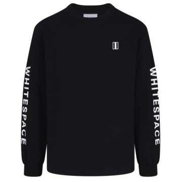 Whitespace Block Long sleeve T-Shirt (M|Black)