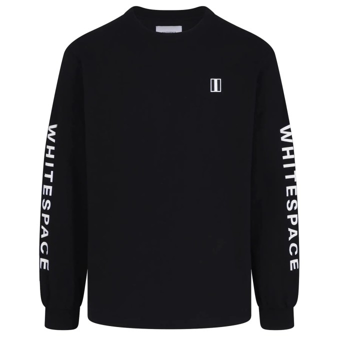 Whitespace Block Long sleeve T-Shirt (S|Black)
