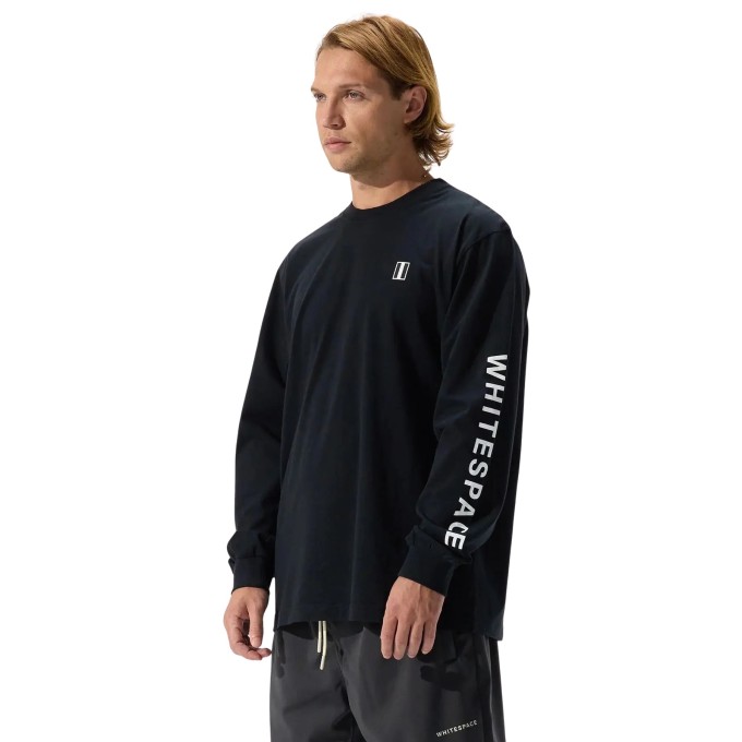 Whitespace Block Long sleeve T-Shirt (XL|Black)