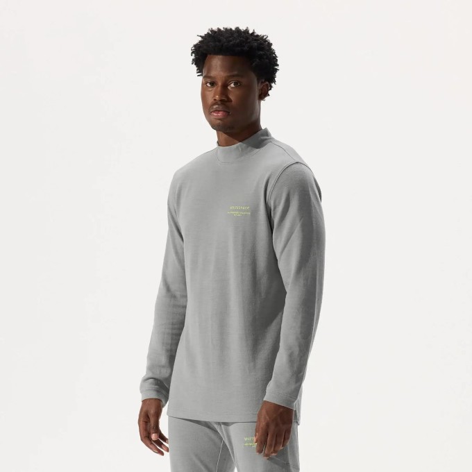 Whitespace Mens Merino Mockneck Bayselayer (S|Rock Ridge)
