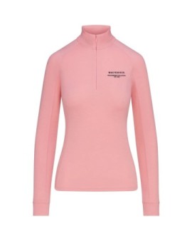Whitespace Womens Merino Mockneck Baselayer (L|Pink Icing)