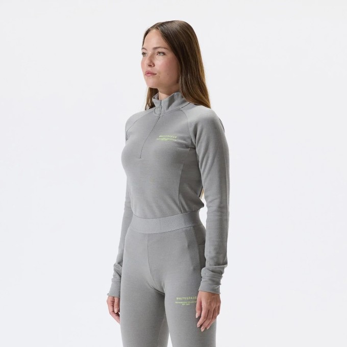 Whitespace Womens Merino Mockneck Baselayer (XL|Rock Ridge)