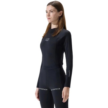Whitespace Womens Graphene Crew Neck Baselayer (S|Black Onyx)