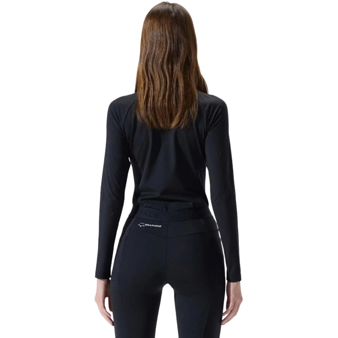 Whitespace Womens Graphene Crew Neck Baselayer (XS|Black Onyx)