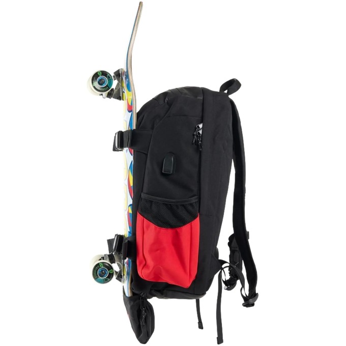 Hydroponic BG Kenter Skateboard Backpack (Black/Red/Blue)