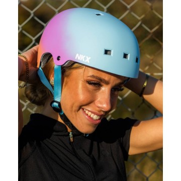 Helmet NKX Brain Saver Rainbow Fade -In Stock!