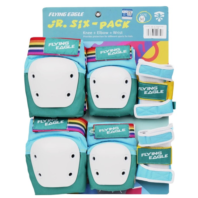FlyingEagle Valiant Kids Protective Pads Set Blue