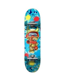 Speed Demons Paintballer Complete Skateboard (8"|Blue)